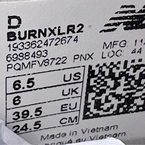 New Balance Mens Red White Burn X2 Low Cut Lacrosse Cleats Shoes Size 6.5 - Picture 12 of 12